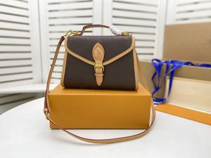 Moda feminina bolsa de mão de grife Ivy bolsa de ombro retrô de luxo feminina vintage bolsas crossbody couro genuíno senhoras bolsas casuais alça removível