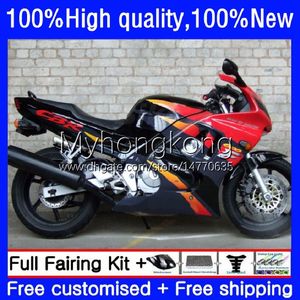 Corpo per HONDA CBR600 F2 CBR 600F2 600 F2 FS CC 600FS 1991-1994 Cowling Grigio rosso 34No.319 CBR600FS 600CC CBR600F2 91 92 93 94 CBR600CC 1991 1992 1993 1994 Carenatura OEM