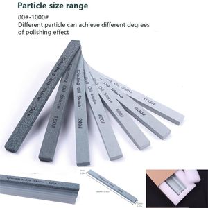 7Pcs 80# to 1000# Sharpening Stone Whetstone Set Green Silicone Carbide Grinding Wetstone For Ceramic Knife Sharpener Tool 210615