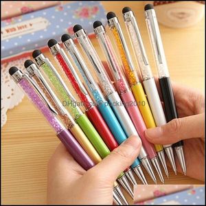 Pens Office Business & Industrialkawaii Cute Bling Crystal Diamond Ballpoint Pen Touch Screen Ballpen Stationery Canates Escolar School Writ