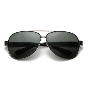 Moda pilotos de óculos de sol ativos Menino Mulheres Designer UV400 Óculos de sol cinza Metal Metal Holdyear 3T6 com estojo