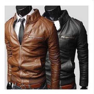 Vestes en cuir de mode offre transfrontalière lâche vêtements pour hommes coupe-vent Locomotive hommes veste et manteau B10 211009