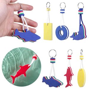 Boating Sea Sailing Fishing Water Floating Keychain Key Ring Pendant Multi-shape Sports Inflatable Boats Yachting Accessor