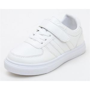 Crianças Sneakers Branco Meninas Sapatas da Escola Meninos Calçados Estudante Crianças Chaussure Zapatos Uniforme Sandq Bebê 210729