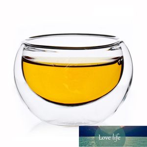 50ml Handmade Clear Glass Cup Cup Kubki Double Wall Layer Layer Mini Rozmiar Szkło Szkło Kungfu Kubki Tea Piwo Cena Fabryczna Ekspert Projekt Jakość Najnowszy styl