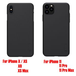 Dla iPhone X Super Frosted Shield dla iPhone 11/11 Pro Przypadki PC Hard Back Cover Case dla XS Case + Prezent