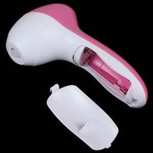 Massaggiatore viso 5 in 1 Lavaggio elettrico Detergente per pori del viso Pulizia del corpo Pelle Massaggiatore di bellezza Spazzola pennelli puliti da donna