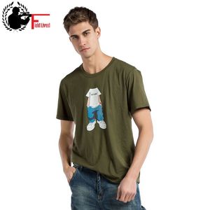 Mode Men T-shirt Kortärmad Bomull Utskrift Tecknad Stil Man Rund Neck T-shirt Casual Funny Tshirt Crewneck Top Tee Sommar 210518
