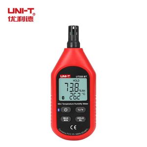 UNI T UT333BT Bluetooth Mini LCDデジタル空気温湿度計温度計湿度計ゲージテスターUT333アップグレード210719