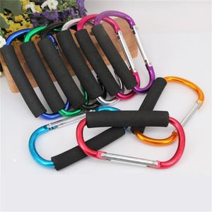 D Shape Climbing Buttons Carabiner Aluminum Alloy Keychain Outdoor Roller Skating Shoes Hanging Buckle