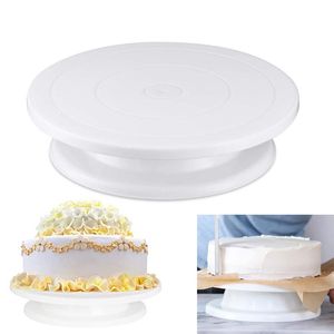 Wholesale diy round kitchen table for sale - Group buy Cake Plate Turntable Rotating Anti skid Round Stand Decorating Tools Rotary Table Kitchen DIY Pan Baking Pastry