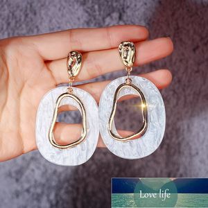 Geometric Acrylic Statement Drop Earrings For Women Vintage Resin Oval Round Dangle Earring 2020 Fashion Bohemia Wedding Jewelry  Factory price expert design