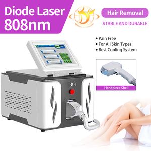 Lasermaskin smärtfri permanent 808nm diod laser hårborttagning för all hud med 8 tum färg LED -pekskärm