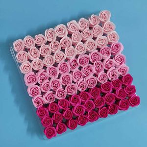 81 sztuk Rose Baby Ciało Kwiat Floral Soap Pachną Rose Holding Flows Essental Walentynki Walentynki Prezent Mix Kolory Boże Narodzenie 210624