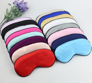 Silk Eye Mask Natural Soft Sleeping Masks Shading Eyes Cover Travel Eyepatch