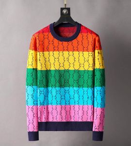 2021 Nuovi disegni Maglione lettere colorate Ricamo manica lunga uomo donna Felpa con cappuccio Felpa da corsa Maniche Designer di marca Pullover jogging