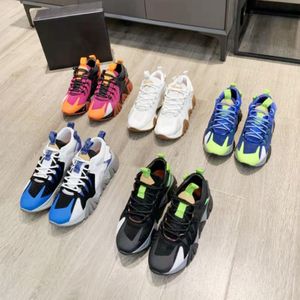 Wholesale stylish sneakers shoes for sale - Group buy Mixed Color Couple Casual Shoes High Quality Leather Mesh Patchwork Thick Soled Sports Platform Sneakers Stylish Outdoor Men Women Running Basketball Trainers