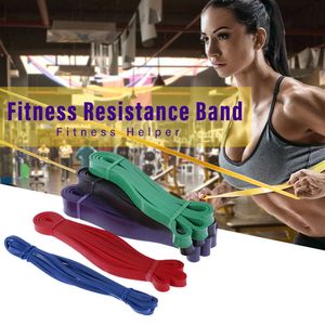 Motstånd band styrka tränare yoga fitness dragbälte män träning platt gummiband spänningsring elastiskt snörning band h1026