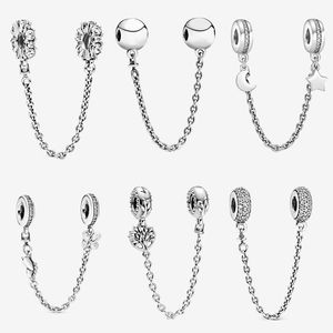 Женщины 925 стерлингового серебра Подвески Fit Pandora Браслет для леди DIY Fine Jewelry Link Chain Beads Подвески с оригинальной коробкой
