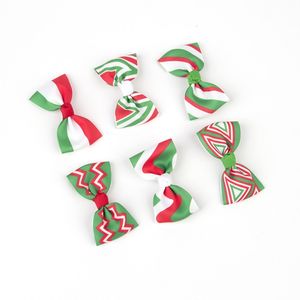 Xmas Grosgrain Wstążka Barrettes Akcesoria do włosów 3 sztuk / zestaw Baby Girls Paski Hairclips Boże Narodzenie Bow Hairpin M3633