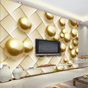 Papel De Parede 3D Stereo Salon Sofa TV Tło Wall Paper Sypialnia Tapeta 3d