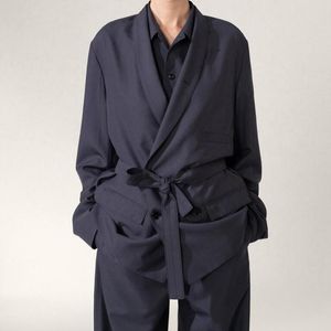 Women's Suits & Blazers Women Coat 2022 Autumn And Winter Double-breasted Suit Men All-match Straight Silhouette Jacket