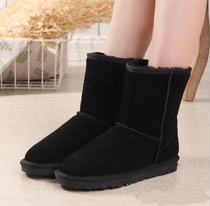 2021New Classic Australia Women Platform Womens Boot Girls Bailey Wave Point Bow Winter Snow Half Knee Short Boots 5825