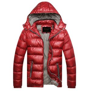 QNPQYX Herren Daunenjacke, Kapuzenjacke, Herren-Parka, gesteppt, gepolstert, wattiert, Windjacke, Herren-Jacken und Mäntel, Parkas, Mantel M220