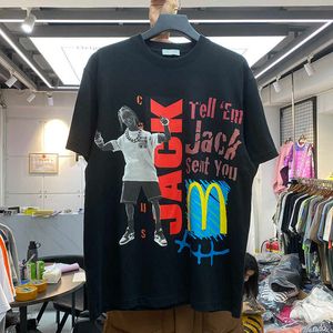 T-shirt da uomo Ins super hot summer new co branded cartoon uomo lettera stampa uomo e donna sciolto BF coppia manica corta T-shirt moda