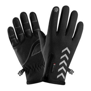 New 2020 Winter Cycling Gloves Bicycle Warm Touchscreen Full Finger Gloves Waterproof Outdoor Bike Skiing Motorcycle Riding H1022