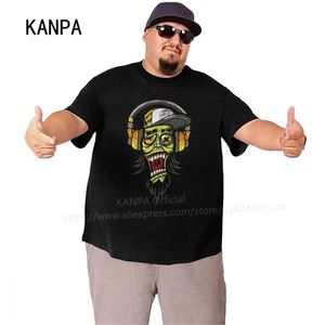 DJ Boy Graffiti Oversized T shirt męska wysoka jakość -Shirt Design Street Style Drukowane Mężczyźni Czarne Koszule O-Neck 210716