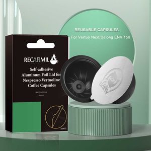 BIG Espresso Capsule ricaricabili Nespresso Vertuoline Vertuo Cialde riutilizzabili con filtro per caffè riutilizzabile in acciaio inossidabile 210607