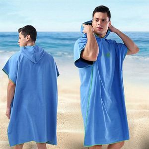 Wholesale towel absorbs water for sale - Group buy Towel Microfiber Water Absorb Quick Dry Hooded Wetsuit Bath Robe Adults Changing Poncho Swim Beach Diving Swimming Watersports
