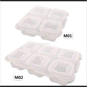 Boxes Bins Housekeeping Organization Home & Gardenkinds Grids Fresh-Keeping Box With Lid Food Prep Container Sealed Plastic Refrigerator Kitc