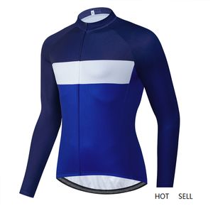 Wholesale thermal winter windproof jersey resale online - Winter Thermal Fleece Cycling Jacket Blue Windproof Cycle Jersey Bicycle Coat Downhill Clothing Road Bike Long Sleev Clothes