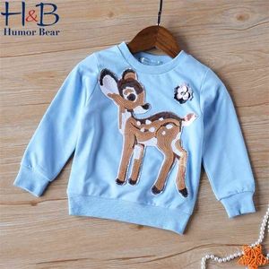 Baby Kids Autumn Long-sleeve Hoodies T-shirt Boy Girls Children Clothes Cartoon Casual 210611