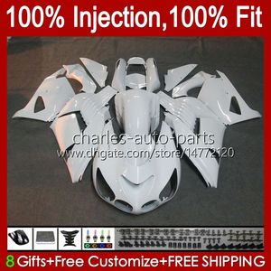 Fairings de Injeção para Kawasaki Ninja ZX 14R 14 R Zzr 1400 CC 2006 2007 2008 2009 2010 2011 2011 2011 de 2011 4No.123 ZZR1400 ZZR-1400 06-11 ZX-14R ZX14R 06 07 08 09 10 11 OEM Body White