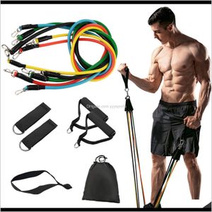 Bandas de resistência elástica Conjuntos Equipamento de fitness da gengiva Esticando banda de loop de borracha para treino de yoga exercício LSXTQ V0BC2