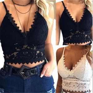 Womens Plus Size Underwear Floral Bralette Padded Push Up Lace Bras Sexy Lingerie Corset Camis Wire Free Sheer Bra Crop Tops Brassiere on Sale