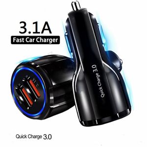 30 Вт 18W QC3.0 Двойной USB PD CAR Chargers Высокоскоростная машина быстрого зарядки.