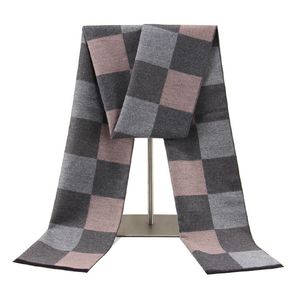 Bequeme Herren Winter halten warm warm kariert gegenteilte Decke Schal Textile weiche tägliche lässige lässige schleife tartan schal ave tür jy0829