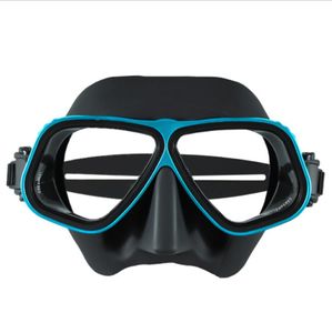 Freitauchspiegel Schutzbrille Schnorchelmaske mit geringem Volumen Wassersport Schwimmbrille mit Rahmen aus Aluminiumlegierung