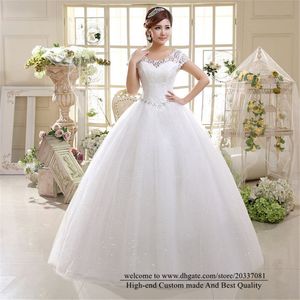 Quinceanera Dresses 2021 Princess Lace Crystal Party Prom Formal White Ball Gown Sequined Vestidos De 15 Anos Q31