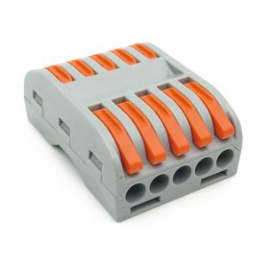10 pcs conector de fio elétrico Acessórios de iluminação Push-in Block Universal Conectores de cabos de cabos rápidos para conexão de cabos