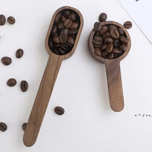Trämätning Kaffe Scoop Ground Spoon Matsked För Bönor, Proteinpulver, Kryddor, Te, Soppa Matlagning Mixing Stirrer Kitchen RRF13920