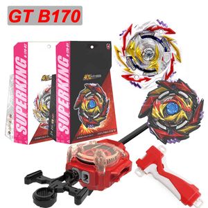 Beyblades Burst Sparking Launcher and Handlebar GT Metal Fusion B170 Left and Right Rotating Alloy Gyroscope Toys for Children X0528