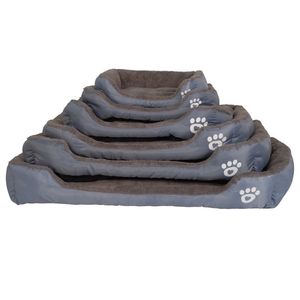 S 9 färger Paw Pet Sofa Dog Beds Waterproof Bottom Soft Fleece Warm Cat Bed House Petshop Cama Perro LJ201028