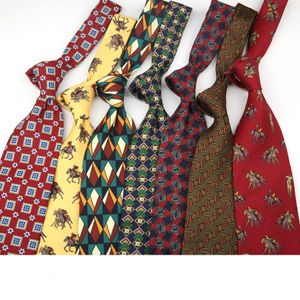 Linbaiway 9cmブランドPaisley Floral Neckties男性のためのフォーマルビジネスネクタイ