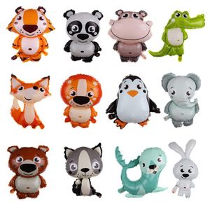 Party Supplies Cartoon Animal Foil Balloons squirrel Ballon Fox Globos Air balloon Birthday party decorations Kids hedgehog Inflatable toys SN4496