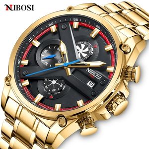 Nibosi Mens Watch Top Brand Luxury Sport Quartz Watch для мужчин Водонепроницаемые автомобильные даты рождественский подарок мужчины Смотреть Relogio Masculino 220530